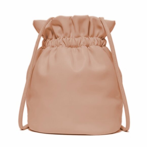 Victoria’s Secret Beige Cinched Bucket Crossbody Bag NWT - Picture 4 of 9